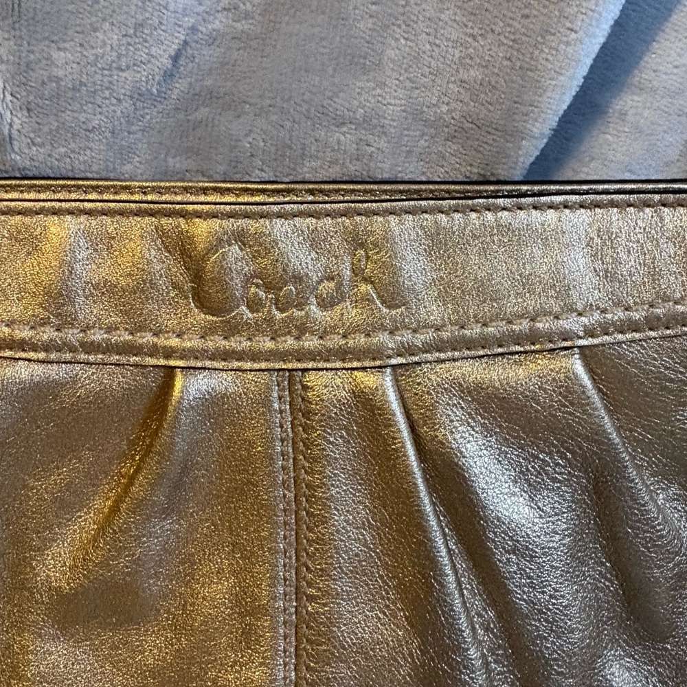 Vintage - COACH Ergo Leather Pleated Large Wristlet - Picture 3 of 5